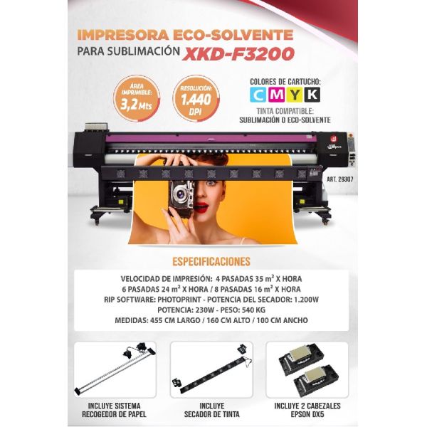 TUPI S A IMPRESORA PARA ECO SOLVENTE SUBLIMACION 3 2 METROS