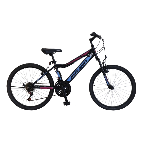 TUPI S A BICI MILANO TORINO ARO 24 18V NEGRO DE 8 A 11 AÑOS