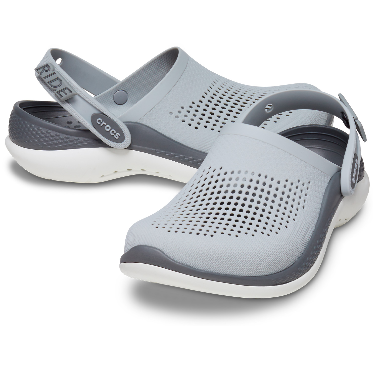 TUPI . - CROCS LITERIDE 360 GRIS C/NEGRO CALCE M6/W8 - (38)  REFC206708ODT |