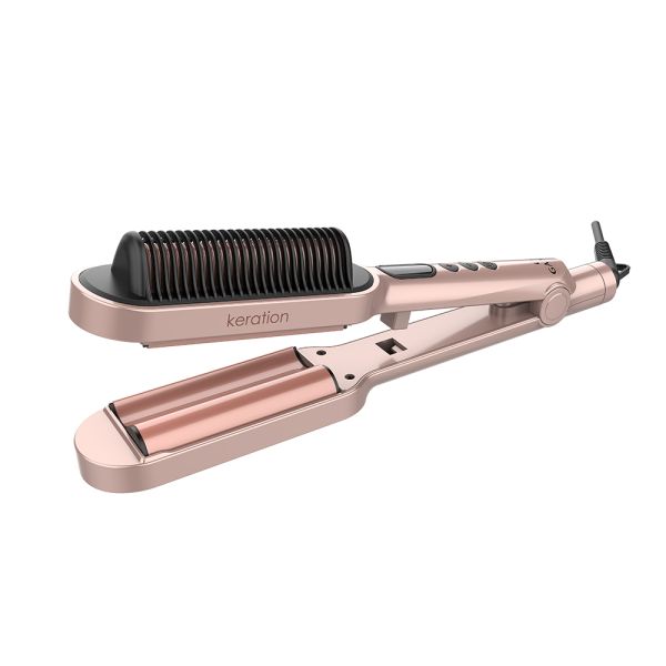 ONDULADOR ALISADOR GA.MA WAVER & BRUSH KERATION 928-3690