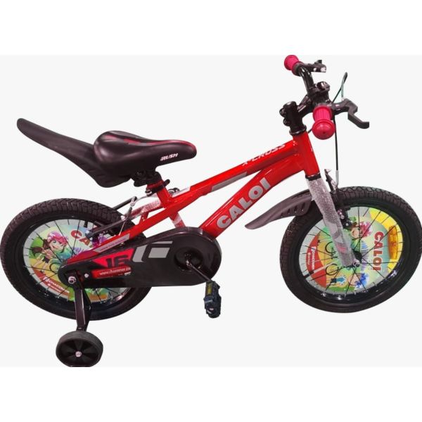 BICICLETA CALOI ARO 16 X-CROSS VARON ROJO