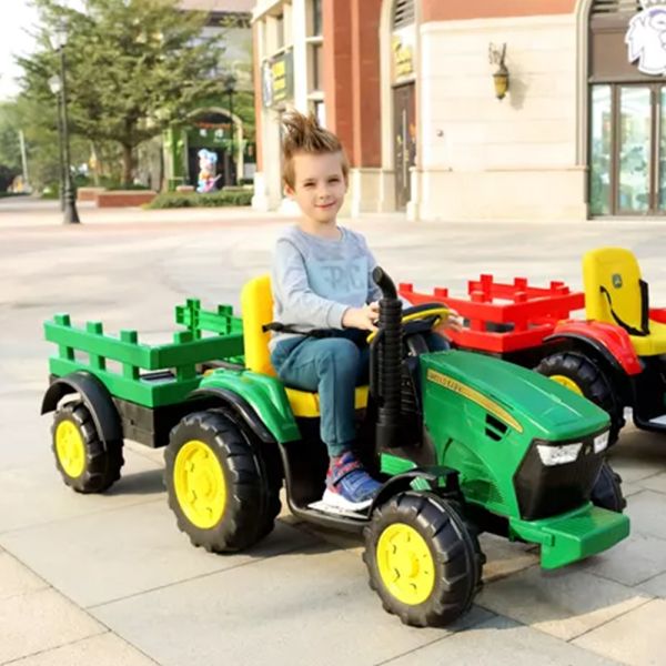 Tractor Con Batería 12v Para Niños Con Equipo De Sonido / Tractor