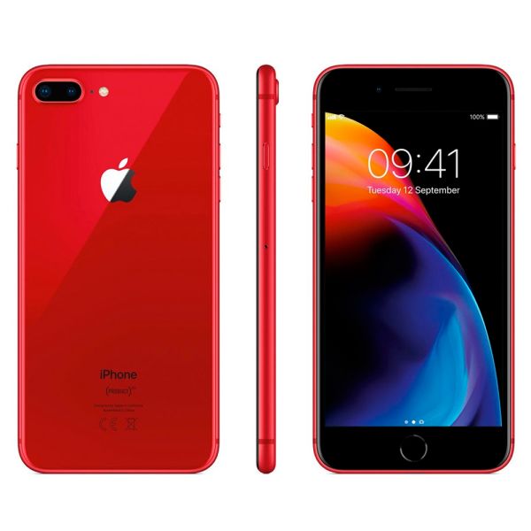 Celular iPhone 8 Plus Reacondicionado 64gb Rojo + Base Cargador Apple iPhone  8 Plus