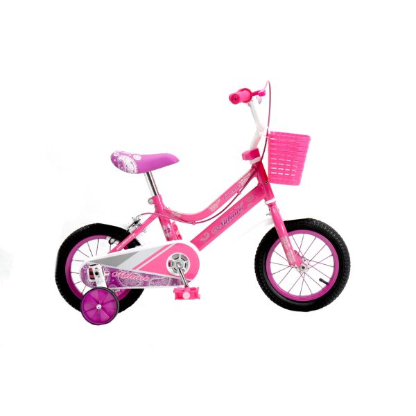 BICICLETA MILANO FIORENZA ARO 12 ROSADO - DE 2 A 3 AÑOS