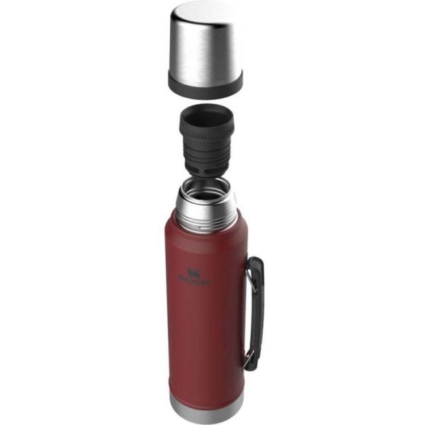 Stanley Termo Clasico Acero Inox 1L Naranja 24 h Caliente y Frio