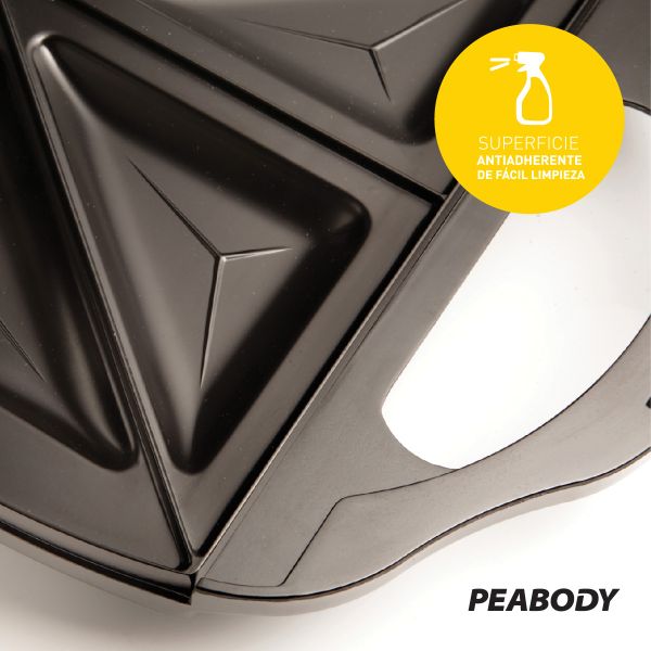 Sandwichera Tostadora Electrica Peabody 680-820w 4 Sandwich