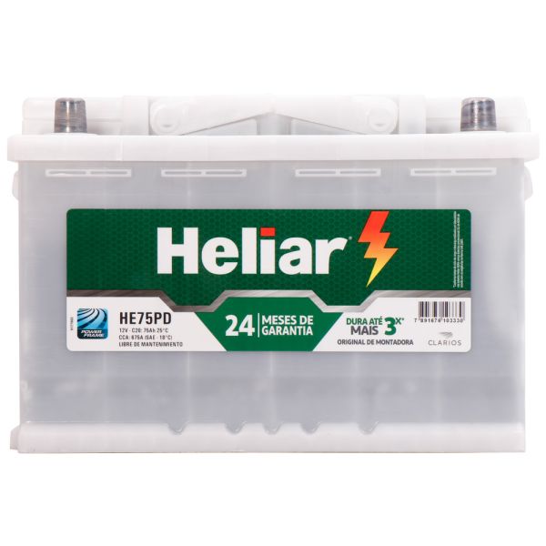 HELIAR PLUS DYNAMIC BATERIA 75AH DER  C/ INSTALACIÃ“N