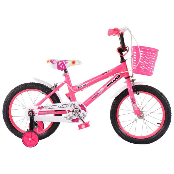 BICI MILANO FIORENZA ARO 16 ROSADO - DE 4 A 5 AÑOS