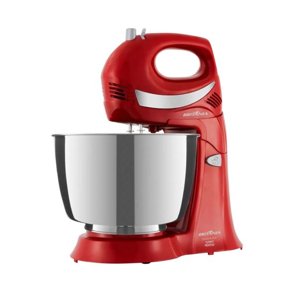 BATIDORA BRITANIA 4.3LTS INOX DIAMANTE 400W TURBO ROJO