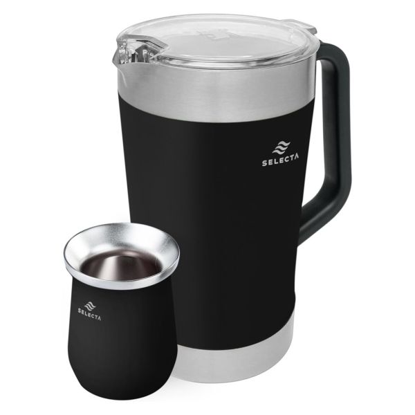 SET JARRA 1.9L + MATE 330ML A.INOX NEGRO SELECTA 115100-01