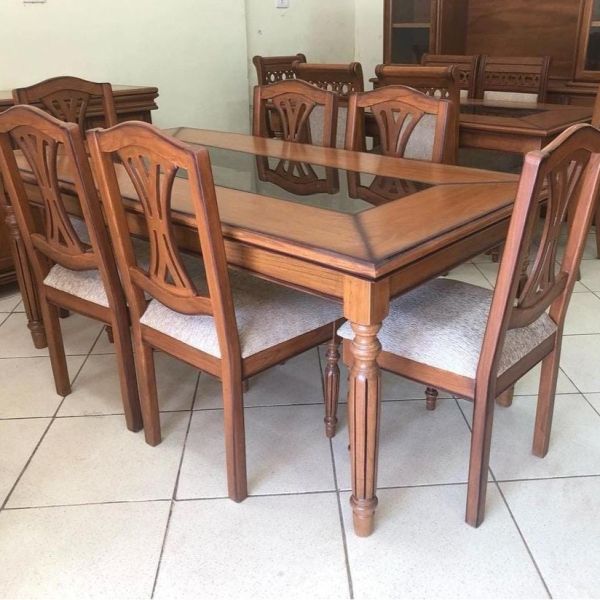 JUEGO DE COMEDOR FIORELLA 6 SILLAS MUEBLES CORONEL
