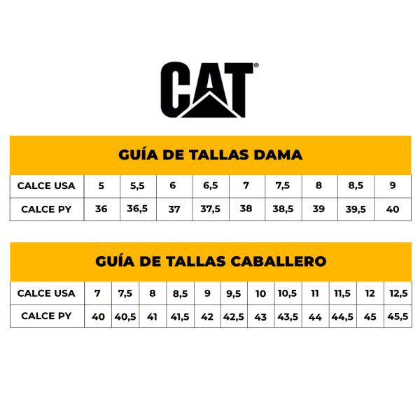 Guia de discount tallas caterpillar hombre