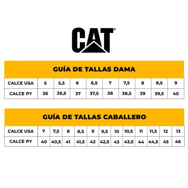 Tabla de 2025 tallas zapatos cat