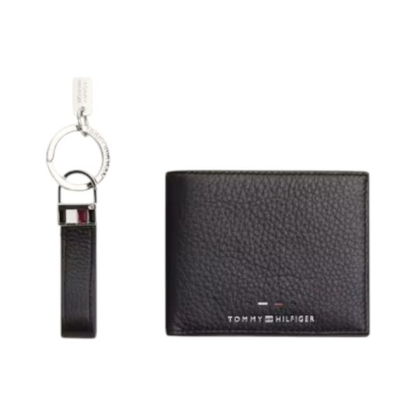 BILLETERA TOMMY HILFIGER GIFTPACKS CAB. BLACK OS AM0AM12788-BDS