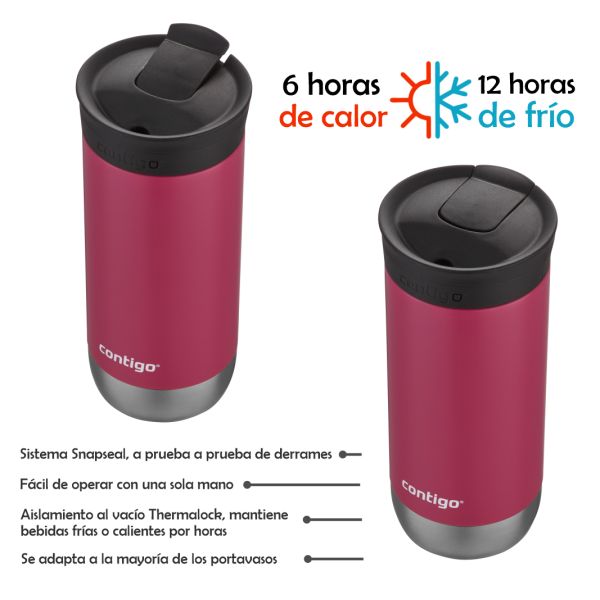 Tupi S A Combo Bolso Termico Contigo Lila Tapper Lunch Vaso Term Huron