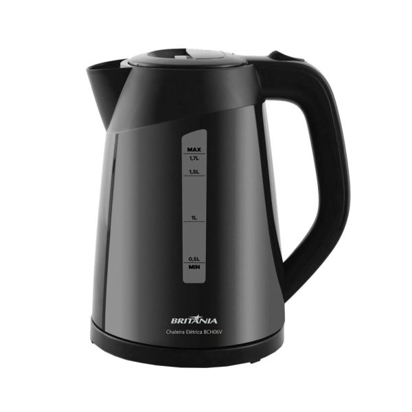 JARRA ELECTRICA BRITANIA BCH06P NEGRO 1.7LTS.