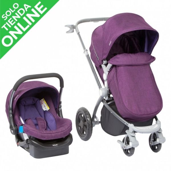 CARRITO INFANTI EPIC TRAVEL SYSTEM 4G MORADO + BABY SEAT INCLUIDO