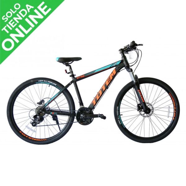 BICICLETA TOTEM W790 ARO 29 NEGRO/NARANJA