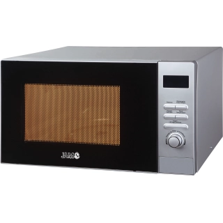 Julieta Microondas con grill, 20 litros, Microondas: 800 W, Grill: 700 W, 3 niveles de grill + 5 niveles de potencia, 8 programas automáticos, Función de descongelación, Diseño retro