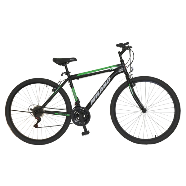 TUPI S.A. BICI MILANO ACTION 24 18V NEGRO CON VERDE