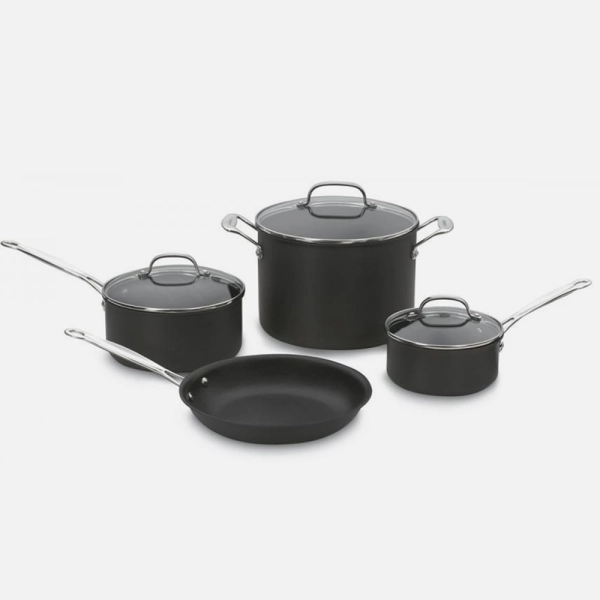 Juego de ollas de acero inoxidable marca CUISINART Disponibles en