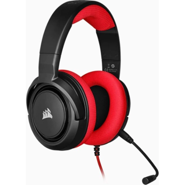 Auriculares Corsair HS35 Estéreo con Micrófono - Rojo