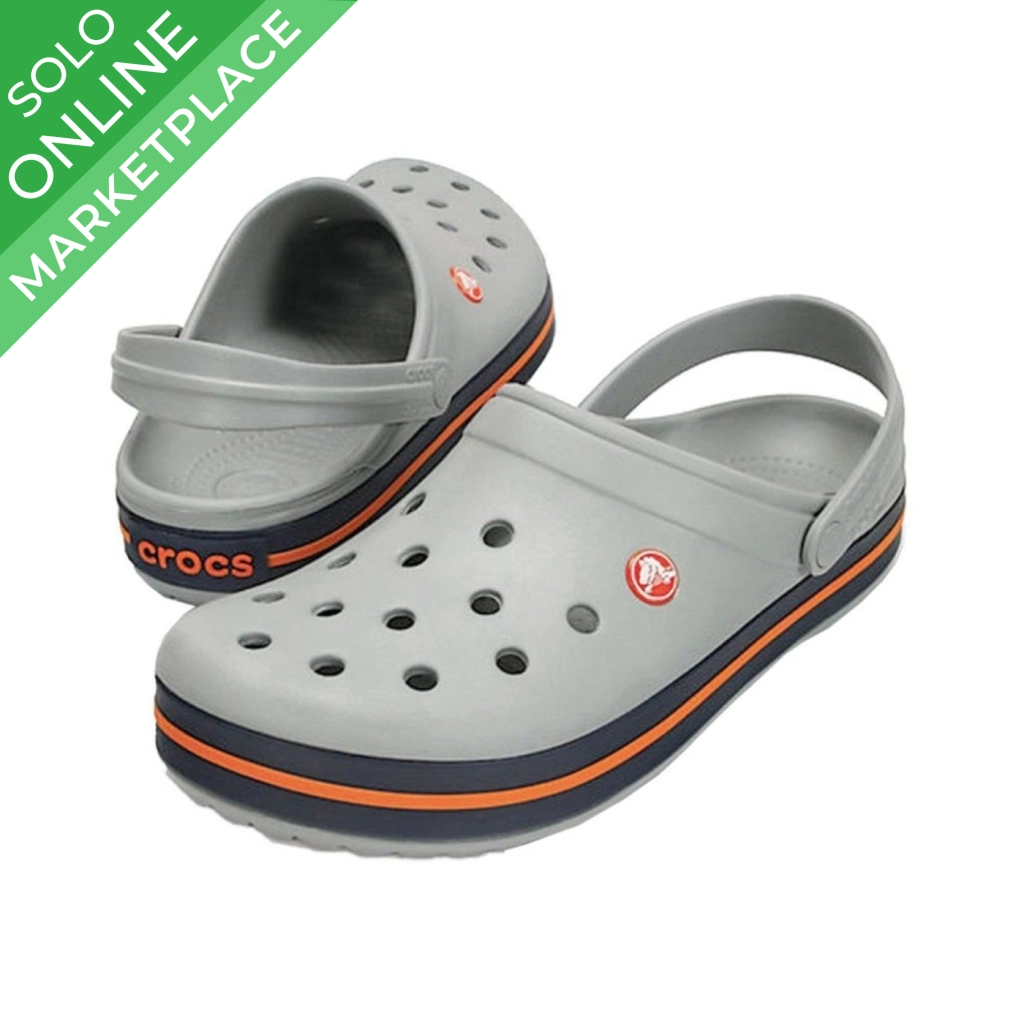 TUPI . - CROCS CROCBAND GRIS C/NARANJA CALCE M6/W8 - (38) REF C11016-01U  |