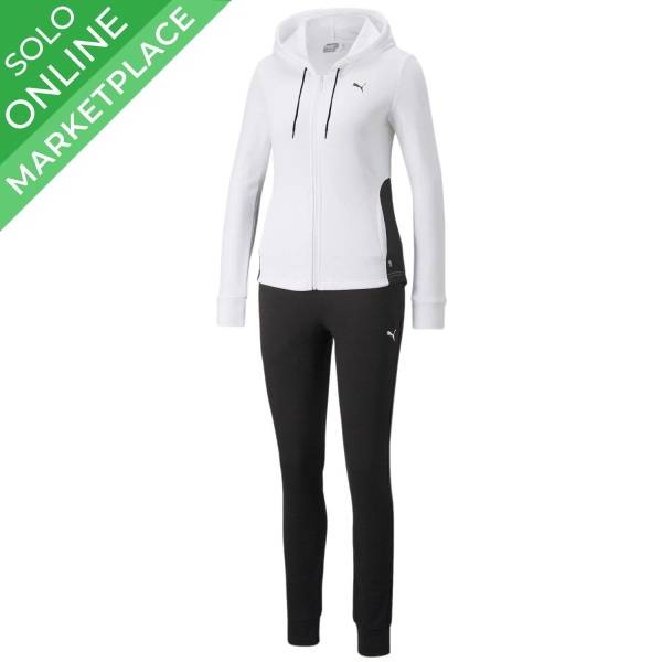 Chándal Mujer PUMA Classic Hooded Sweat Suit Blanco