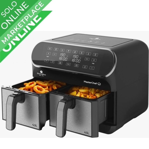 Freidora De Aire 9qt Doble Cesta Turbofry / Chefman Digital