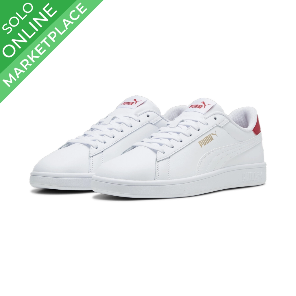 Tenis fashion puma smash rojos