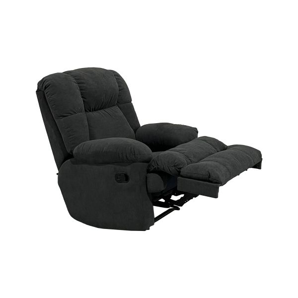 SILLON RECLINABLE COUFA 025 FIJO A CABO TELA J6248-19 GRIS OSCURO