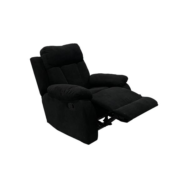 SILLON RECLINABLE COUFA 933 FIJO A CABO TELA J6248-BLACK