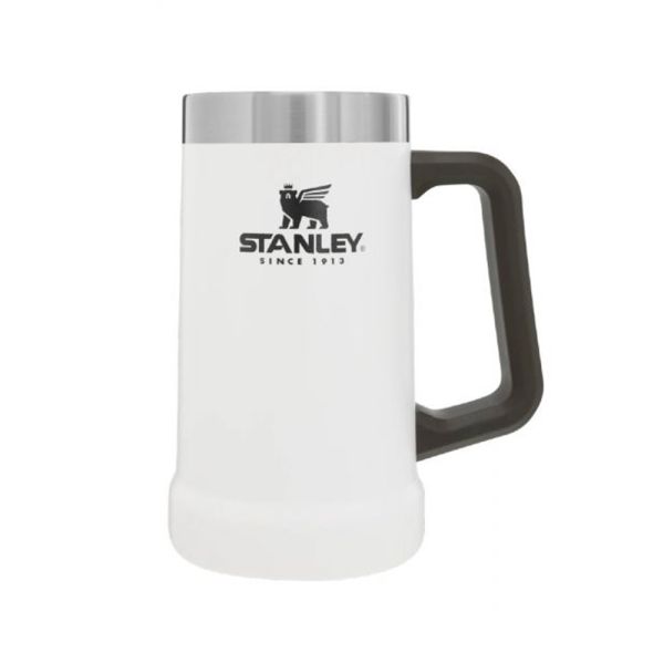 VASO CHOPERA STANLEY BEER STEIN DE CERVEZA 709 ML BLANCO