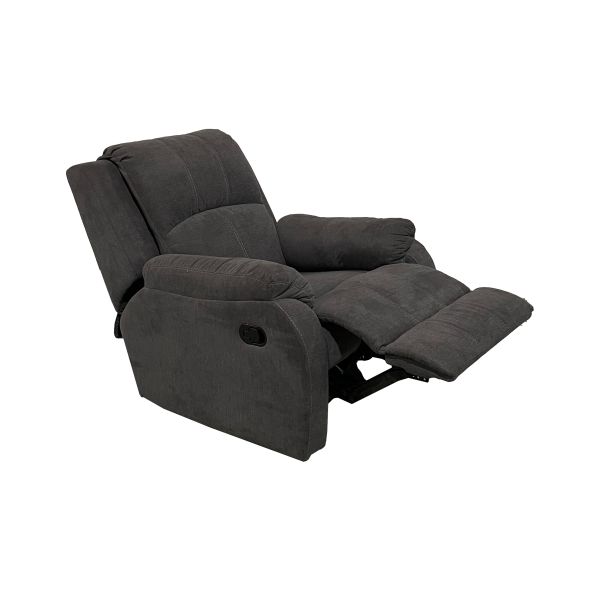 SILLON RECLINABLE COUFA 9032 FIJO A CABO TELA J6248-17 GRIS