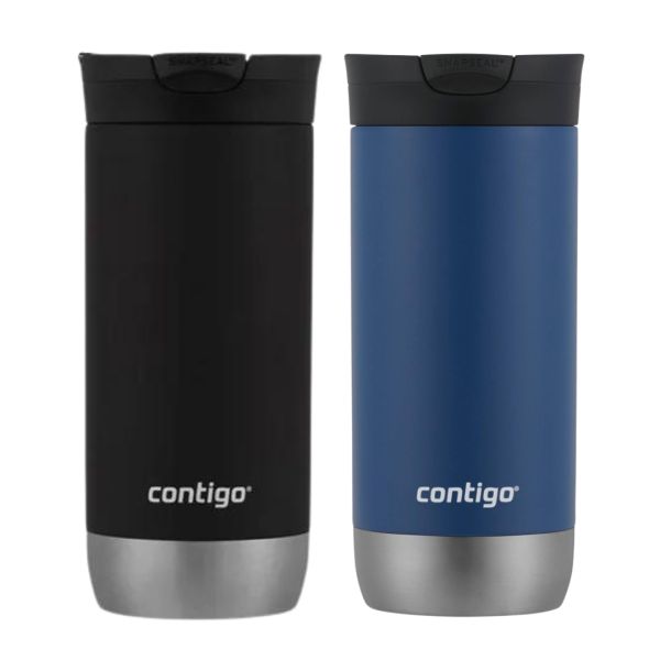 Termo Contigo 473 Ml Blanco y Azul