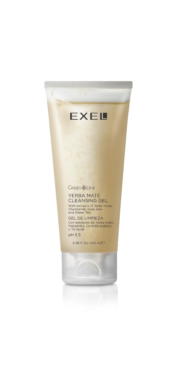 GEL DE LIMPIEZA FACIAL EXEL 100ML CON YERBA MATE VEGANO GREENLINE