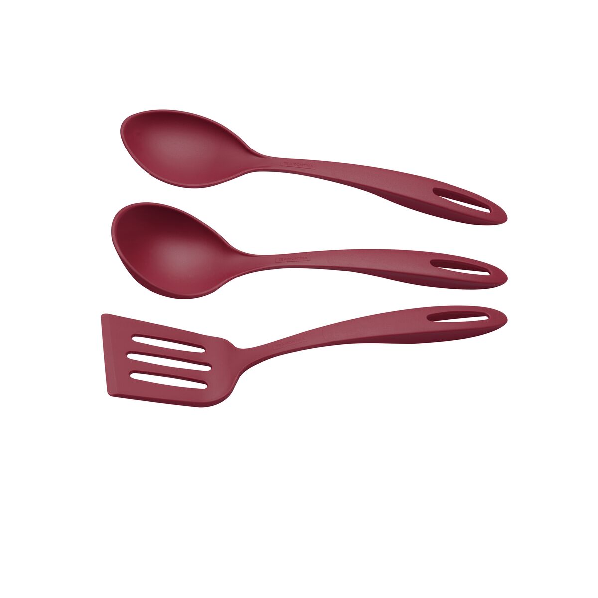 JUEGO ESPATULAS NYLON ROJO 3P TRAMONTINA T25199A