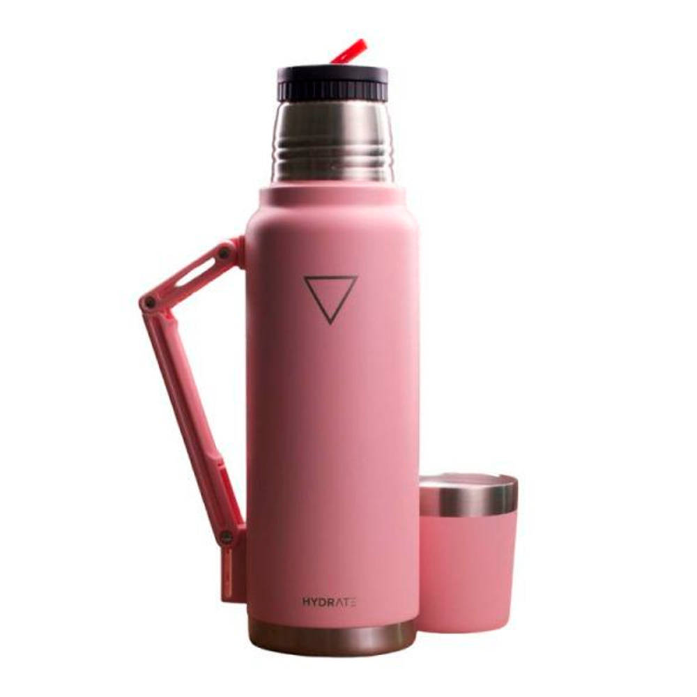 TERMO HYDRATE PARA MATE 1200ML ROSADO PASTEL