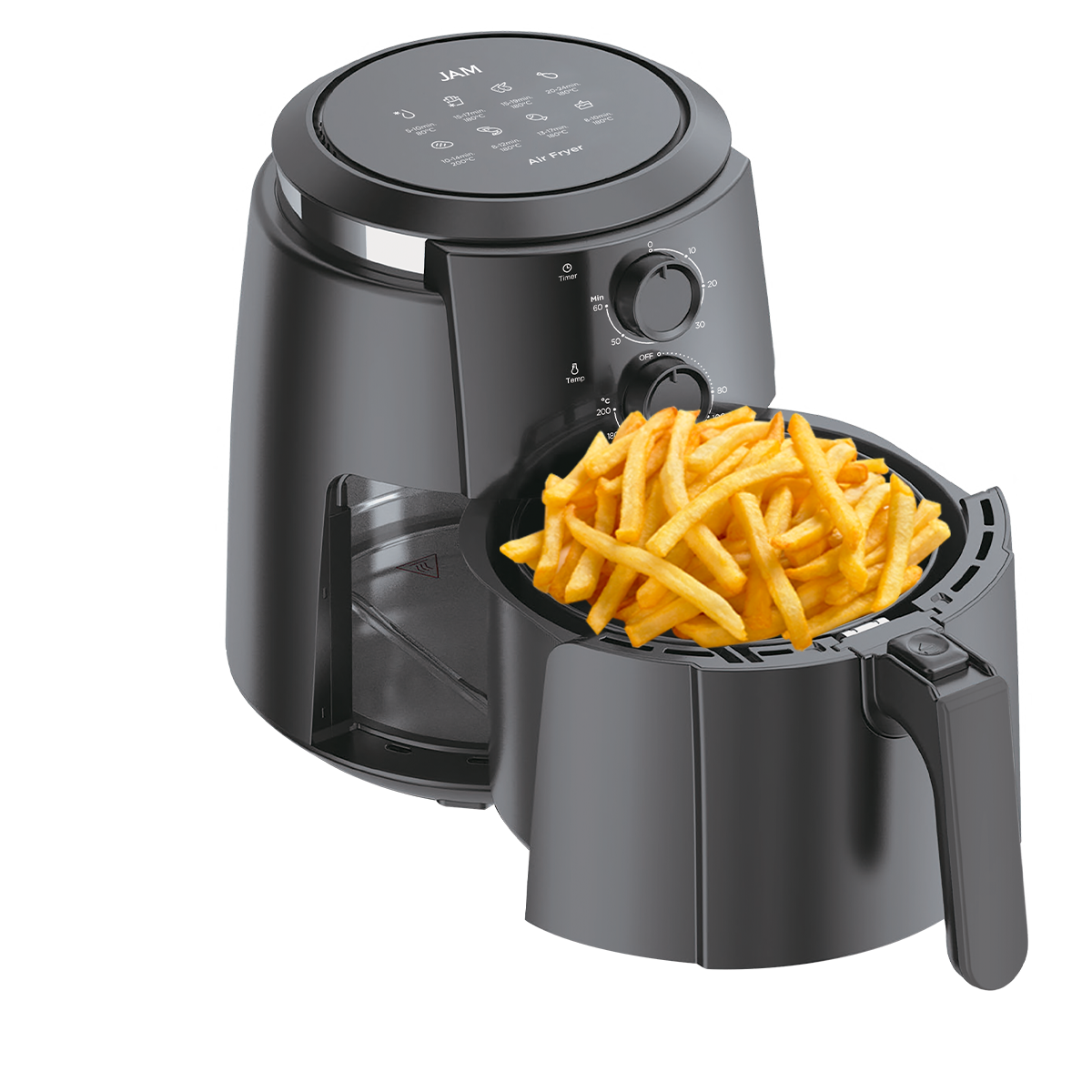 FREIDORA AIR FRYER JAM JM-TN40B 4LTS - 200° ANTIADHERENTE