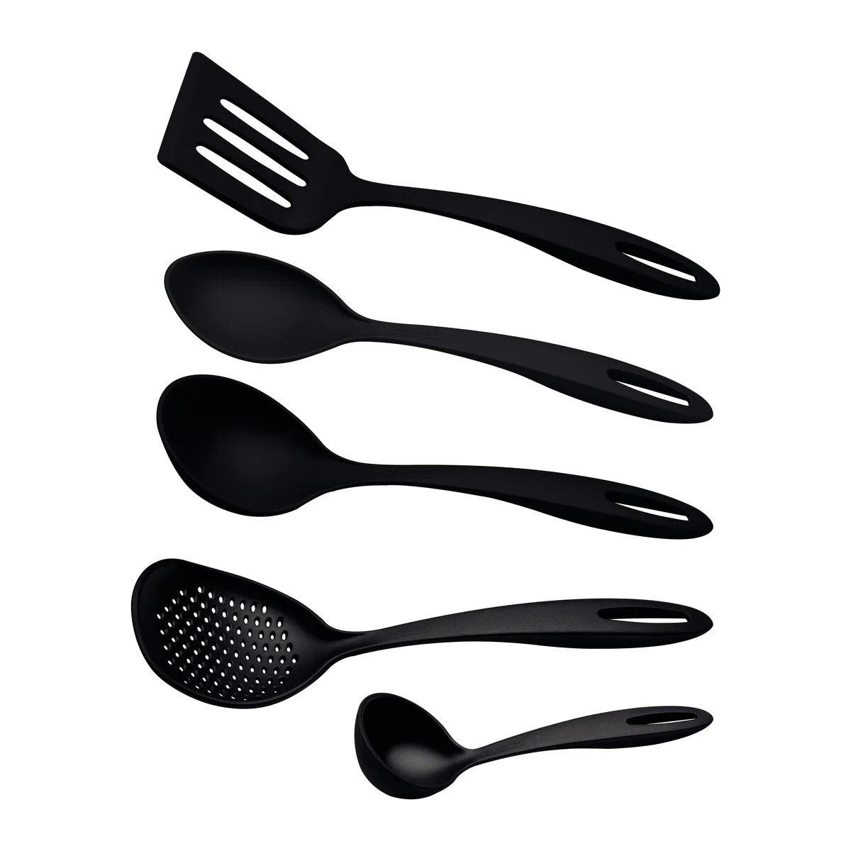 JUEGO ESPATULAS NYLON NEGRO TRAMONTINA 5P T251995