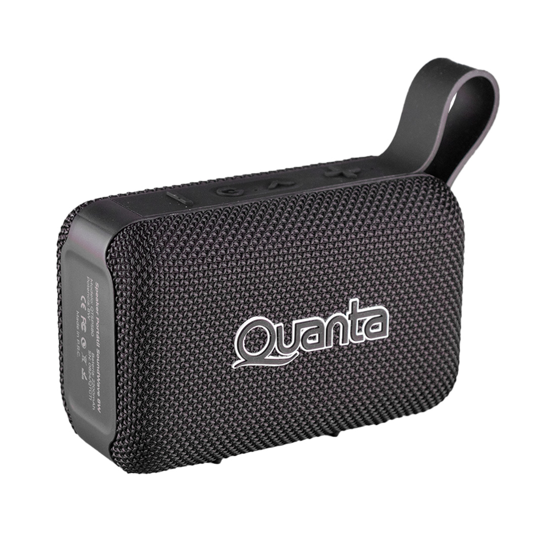 SPEAKER QUANTA PORT.BT 8W QTSPS80 IPX5/USB/TWS/TIPO-C/NEGRO