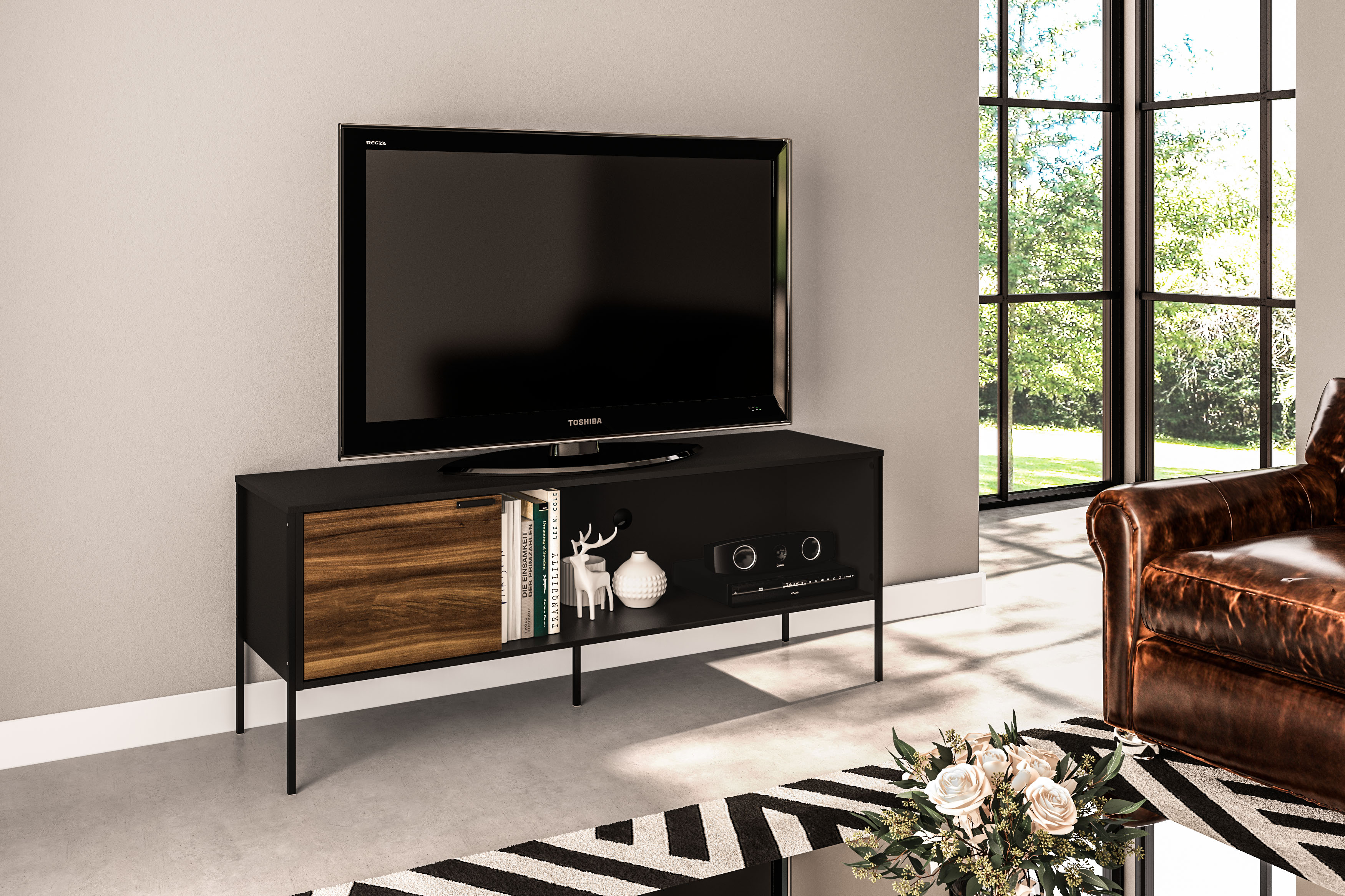 RACK MAIORCA POLITORNO P/ TV HASTA 65