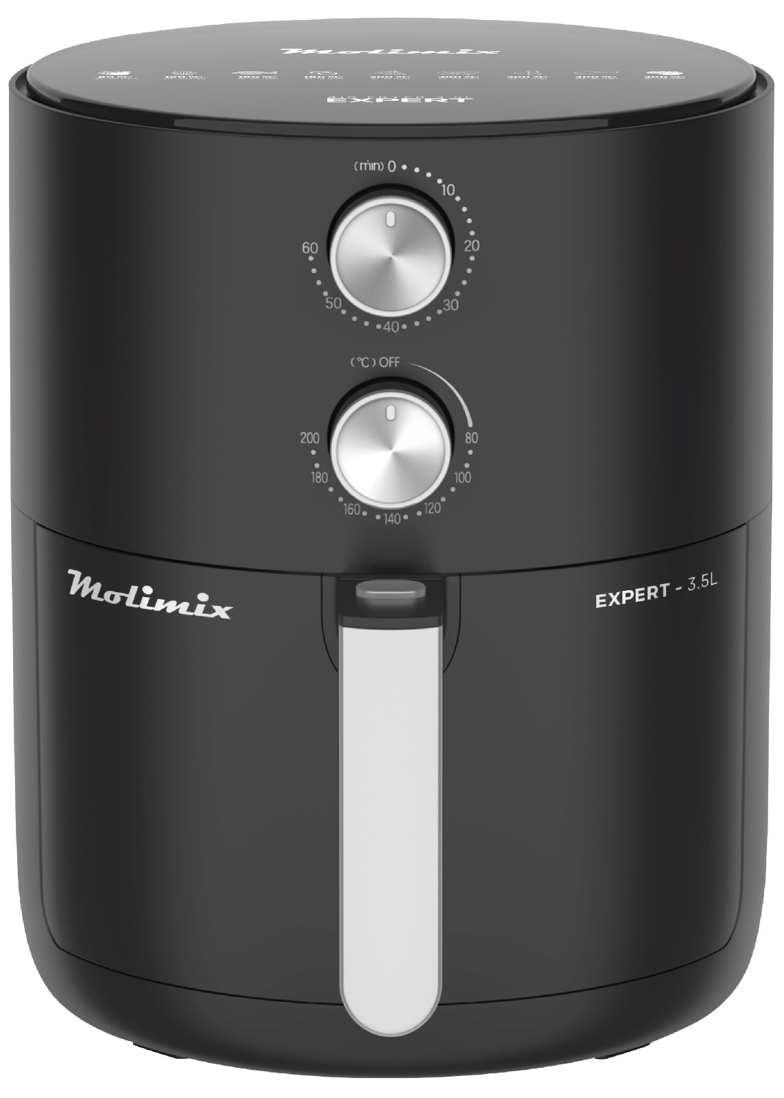 FREIDORA AIR FRYER MOLIMIX EXPERT NEGRO - 3.5L  