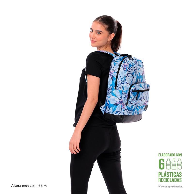 MOCHILA TOCAX TOTTO ESTAMPADO CELESTE MA04IND573-2416F-9J0