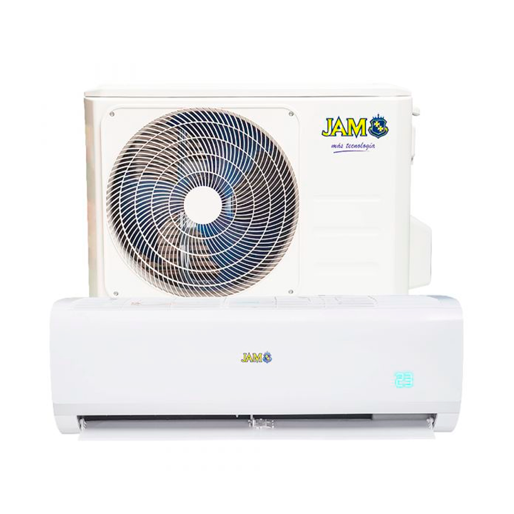 AIRE ACONDICIONADO JAM 12.000 BTU SPLIT FRÍO/CALOR + KIT DE INST SIN SOPORTE JF-12CHRN1 R410A