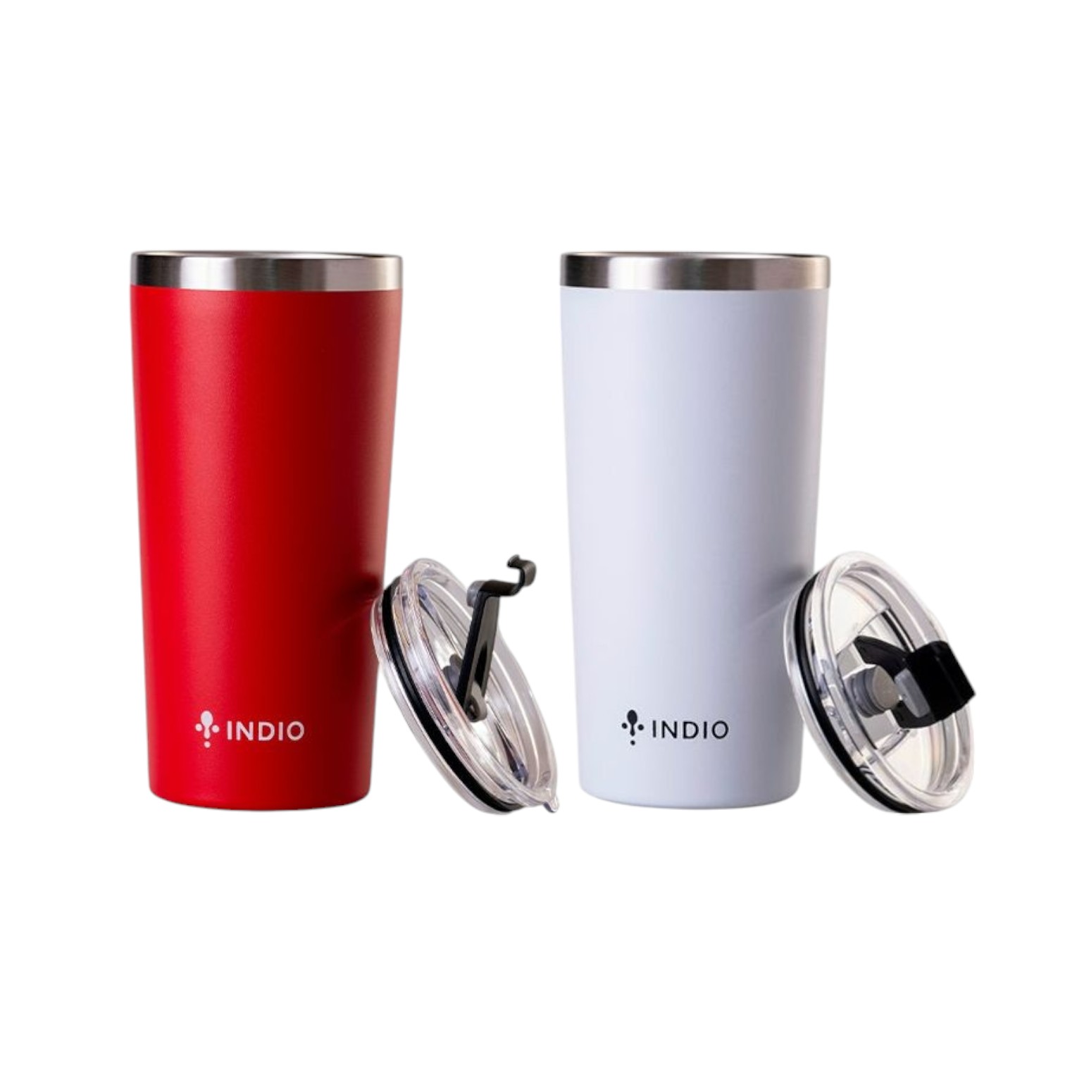 COMBO 2X1 DE VASOS INDIO 560ML CON ABRIDOR BLANCO/ ROJO
