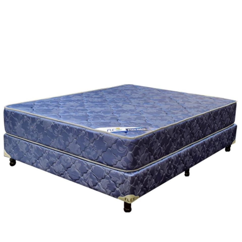BASE C/ COLCHON 140X190 FLEX NEO AZUL INMAPOL